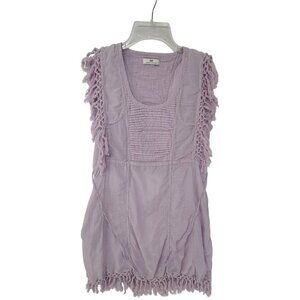 Day Women's Sleeveless Tunic Mini Dress Lavender Size L Boho Lagenlook Fairycore